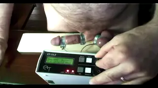 Bound Cock Electrostim Leads to Intense Cumshot
