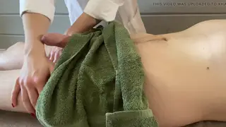 European MILF Gives Client a Happy-Ending Massage