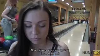 European Teen Takes Stranger's Cash for Public Bar Sex