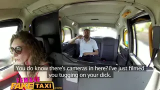 British Brunette in Red Dress Gives Roadside Blowjob