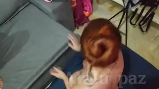 Tattooed Woman Pleasures Husband While Wife Watches