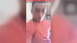 Asian Guy Reveals Impressive Cock in Red Shirt