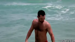 Hairy Guy Strokes His Thick Cock in Solo Session