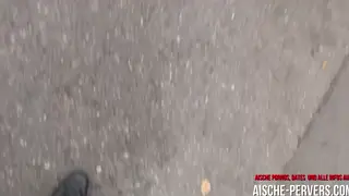 Busty Amateur Handles Two Cocks at Outdoor Casting