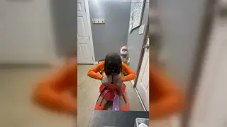 Crossdresser Rides Toys Deep in Lingerie and Heels