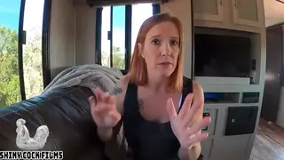 Redhead Stepmom Drains Her Stepson in a POV Creampie