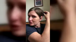 Hairy European MILF Pisses Solo on the Toilet
