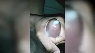 Black Stud Strokes His Massive Cock to a Thick Release
