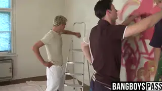 Inexperienced Twinks Learn Bareback in Group Lesson