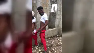 Muscle Daddy Barebacks Ebony Twink Outdoors