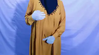Busty Indian Wife in Hijab Pleasures Husband in Kitchen
