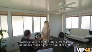 Blonde European Teen Auditions Outdoors With a Stranger