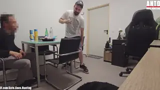 Muscular Straight Broker Tries Gay Sex First Time