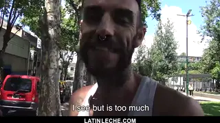 Muscular Latino Shows Off His Body Before a Bareback Blowjob