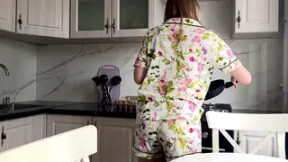 Curvy Brunette Stepmom Takes Stepson's Creampie in Doggystyle