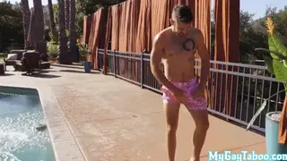 Tattooed Jock Takes Bareback Pounding for Creampie