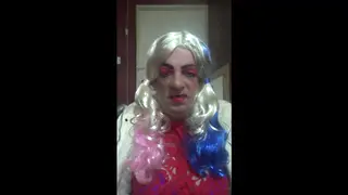 Crossdressing Femboy Enjoys Golden Shower Solo Session