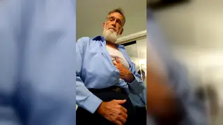 Hairy Bear Services Man in Restroom