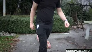 Bound Submissive Takes a Deep Blowjob and Swallows the Load
