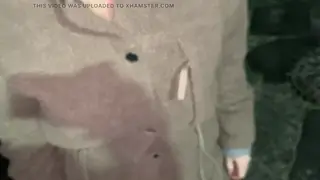 European MILF Pisses Outdoors Before a Stranger Licks Her Pussy