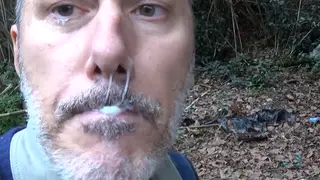 European Stud Takes Cum and Piss Outdoors