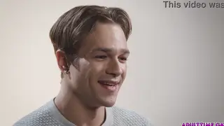 Muscular Hunk Demonstrates Jerk-Off Technique in Casting