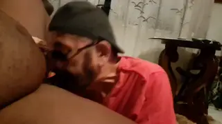 Latino Bear Enjoys Oral Pleasure With Ebony Partner