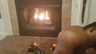 Curvy Ebony Twerks Then Plays with Anal Beads