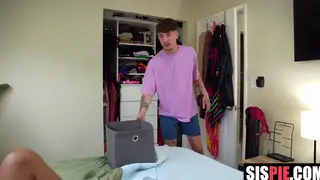 Curvy Teen Sucks Stepbrother Deep in POV