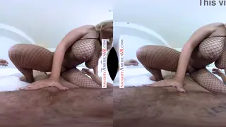 Two Busty Blondes Share a Threesome in VR