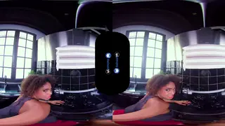 Ebony Agent Gives a Private VR Tour in POV