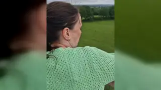 Voluptuous European MILF Takes BBC Creampie Outdoors
