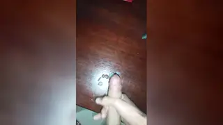 Big Dick Strokes to Explosive Finish on Table