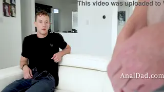 Stepdad Rims Stepson Before Bareback Discipline