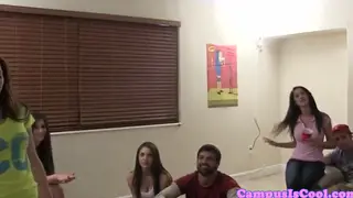 College Pair Explore Oral Pleasure on Camera