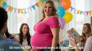 Pregnant Trophy Wife Takes a Deep Creampie from Her Husband