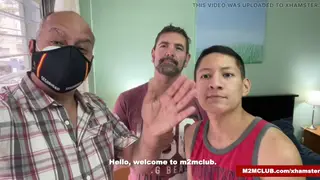 Hairy Latino Bears Fuck Bareback in Mature Club