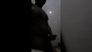 Black Stud Works His Thick Shaft in Solo Session