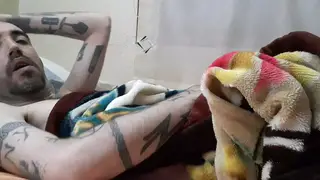 Latino Soloist Strokes Big Cock and Rides a Dildo