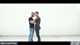Hairy Muscle Bears and a Hunk Swap Blowjobs in a Threesome