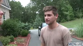 Twink Services Multiple Guys at Neighbor's Outdoor Pool Party