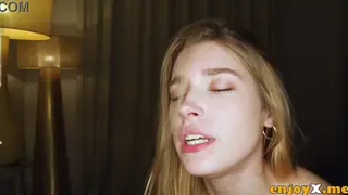 Blonde and Brunette Lesbians Share a Vibrator on the Rug