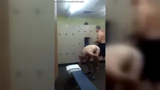Mature Coach Reveals His Body in the Locker Room
