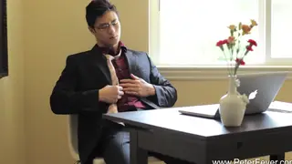 Korean Office Worker Strips Out of Uniform for Solo Show