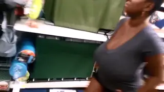 Voluptuous Amateur Shows Off Massive Natural Breasts