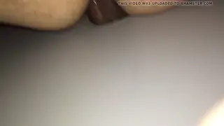 Interracial Couple Fucks Bareback at Gloryhole