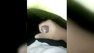 Man Strokes Himself to a Thick Finish on Camera