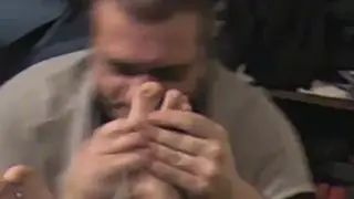 Submissive Guy Worships Feet and Takes Piss Outdoors