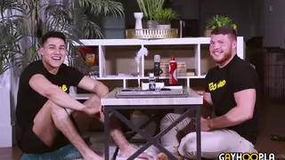 Muscular Jock Takes First Anal in Flip-Fuck Session