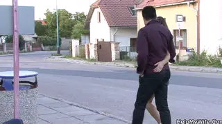 Husband Watches Stranger Fuck His Petite Brunette Wife